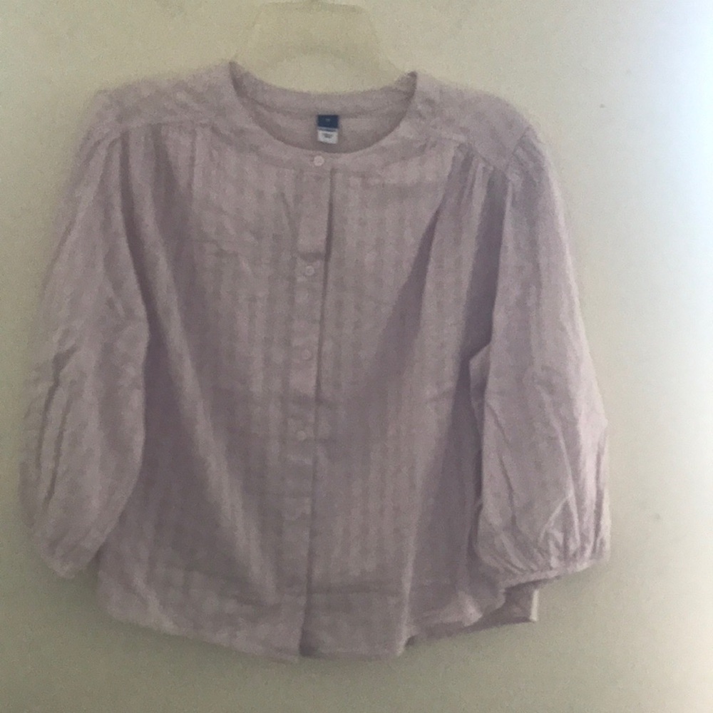 Lite Purple Button-Up Blouse